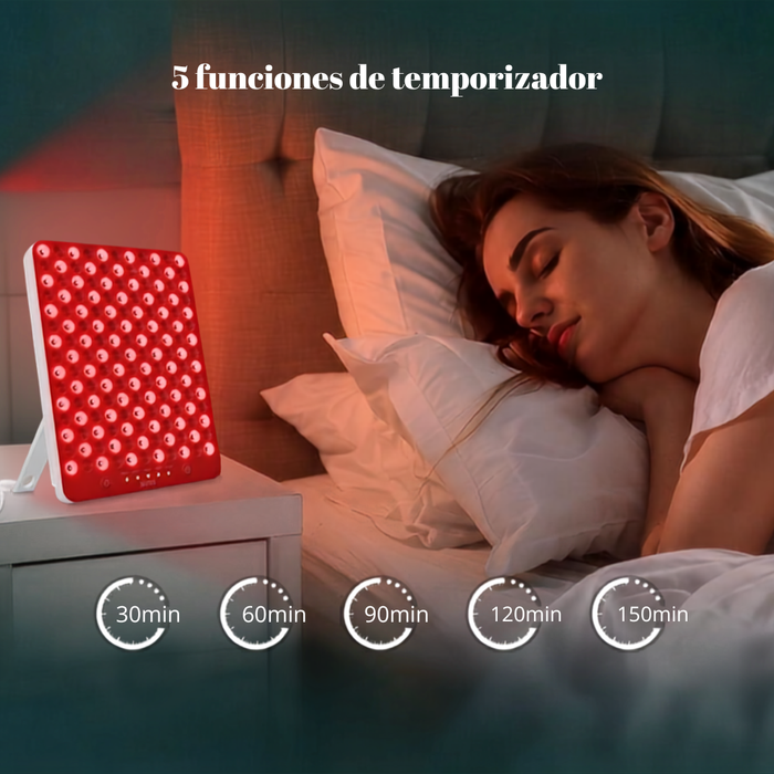 Panel De Fototerapia LED Roja Para Rostro Y Cuerpo