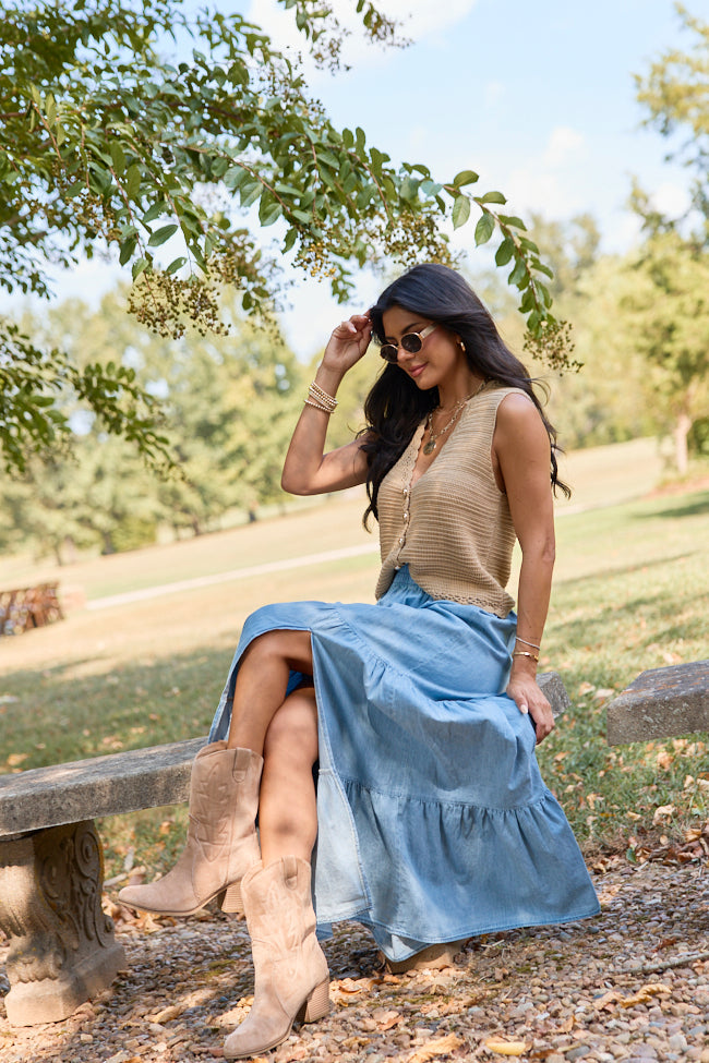 Patricia Chambray Maxi Skirt