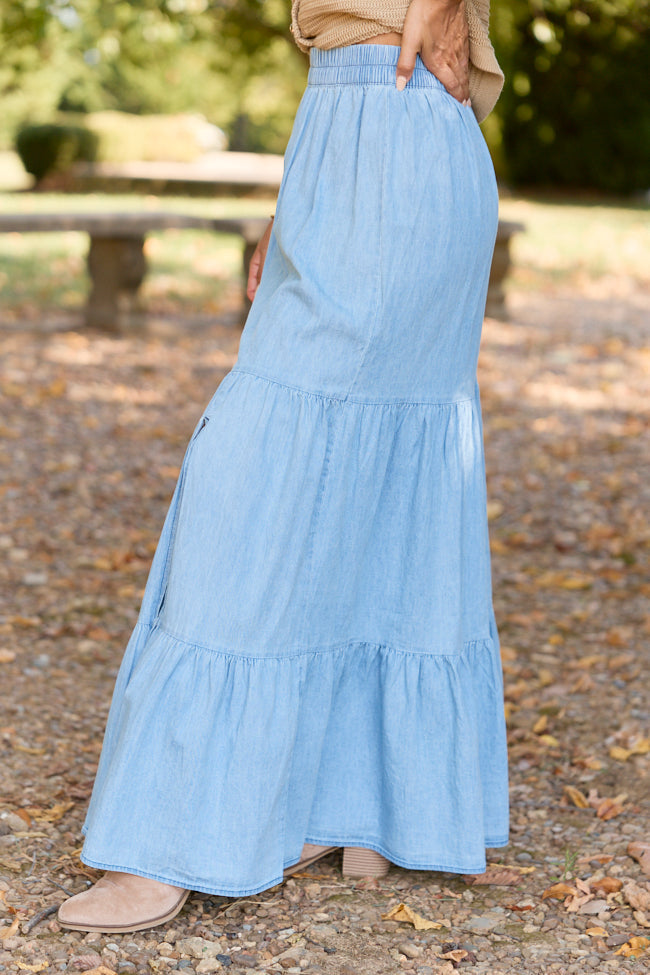 Patricia Chambray Maxi Skirt