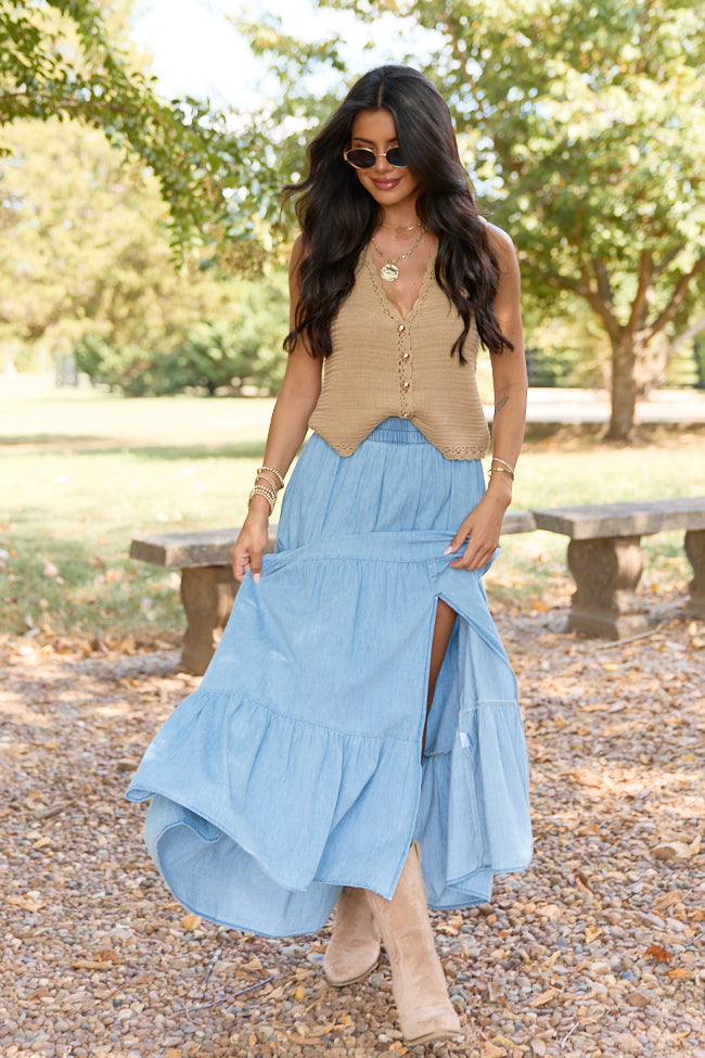 Patricia Chambray Maxi Skirt