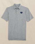 The front view of the Southern Tide Penn State Nittany Lions Driver Spacedye Polo by Southern Tide - Navy