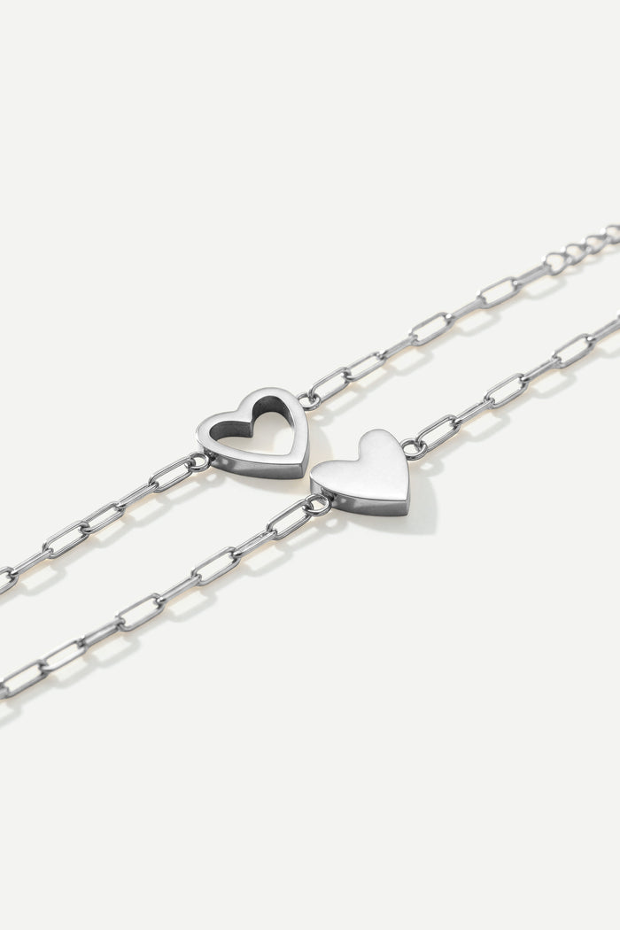 Perfect Fit Heart Bracelet Set