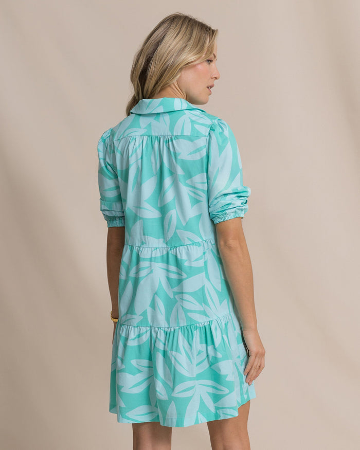 The back view of the Southern Tide Piper Printed Dress by Southern Tide - Florida Keys
