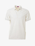 Polo uomo maniche corte cotone bianco latte tinta unita - Gallo 1927 - Official Online Shop