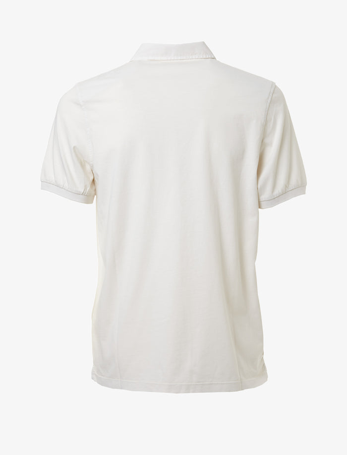 Polo uomo maniche corte cotone bianco latte tinta unita - Gallo 1927 - Official Online Shop