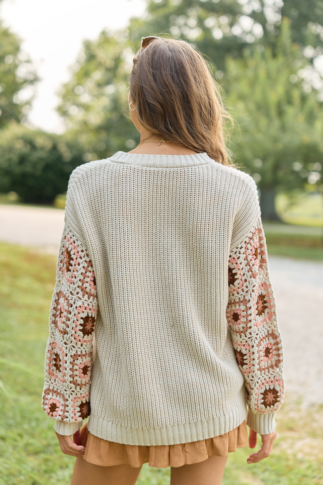Posie Neutral Crochet Cardigan