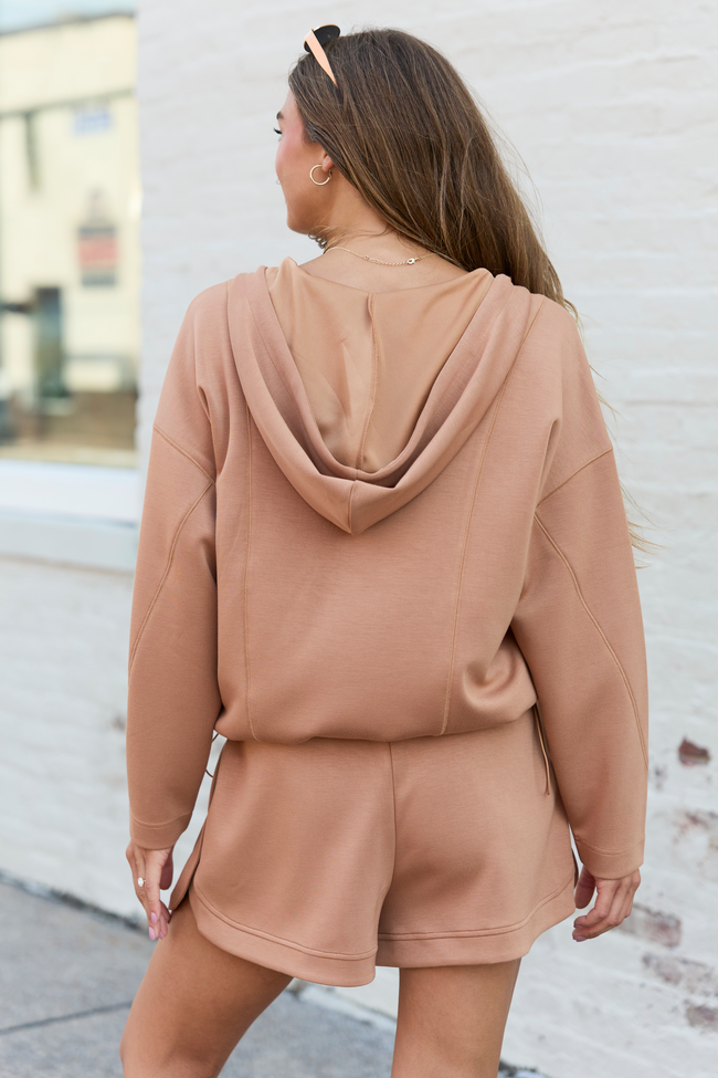 Power In Progress Burnt Orange Scuba Half Zip
