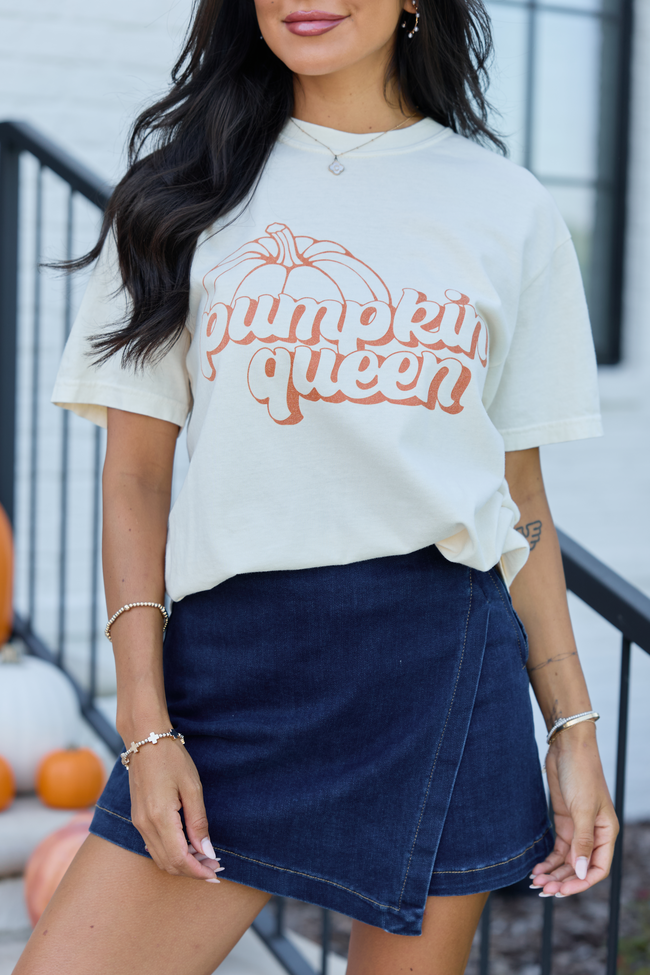 Pumpkin Queen Ivory Graphic Tee