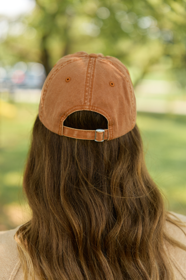 Pumpkin Queen Orange Embroidered Relaxed Hat