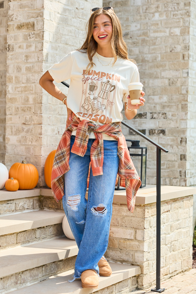Pumpkin Spice Season Ivory Comfort Colors Graphic Tee