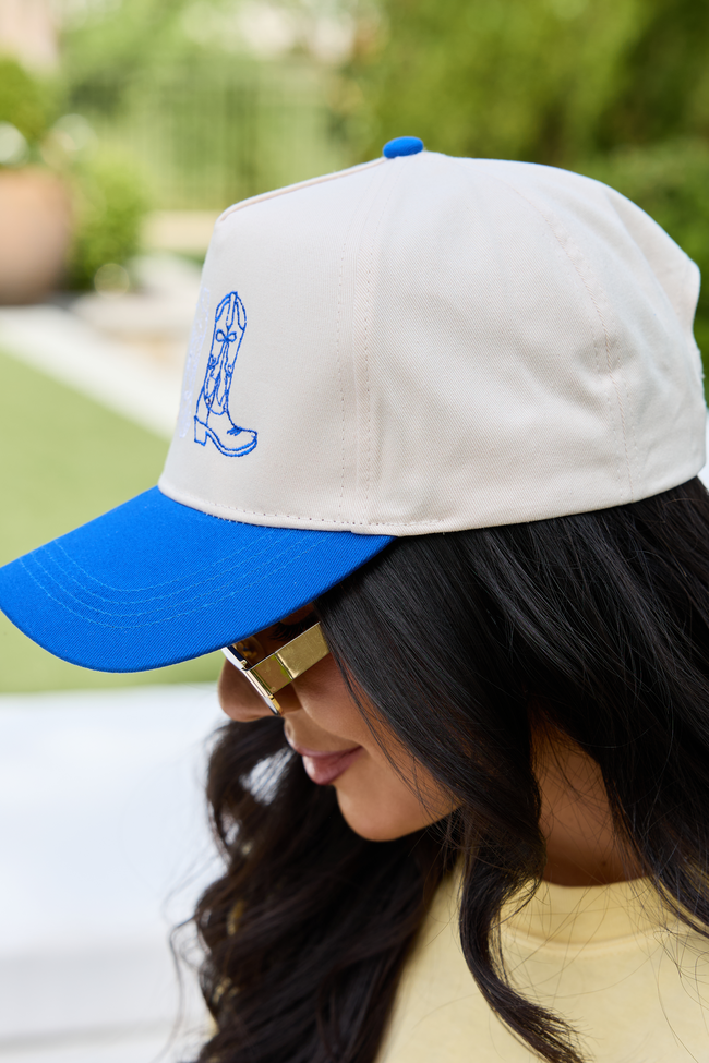 Red White & Blue Cowboy Boot Trucker Hat SALE FINAL SALE