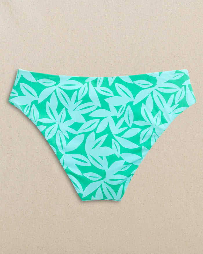 The back reverse view of the Southern Tide Reversible Tropical Stripe Hipster Bikini Bottom by Southern Tide - Florida Keys