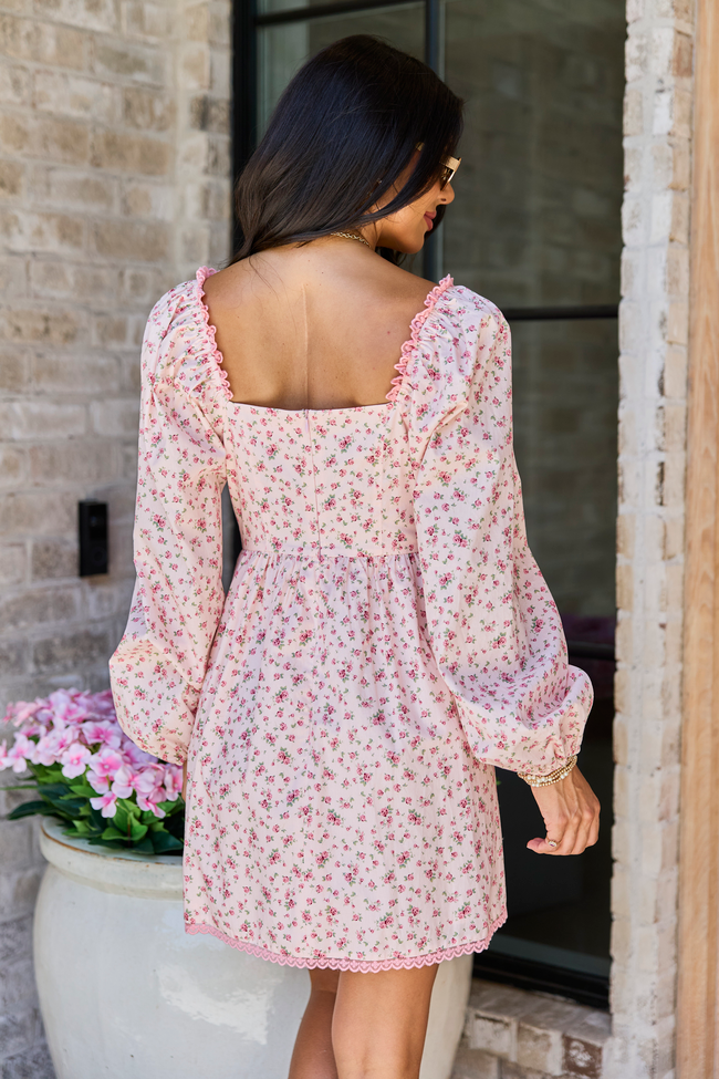 Rosemary Pink Floral Mini Dress FINAL SALE