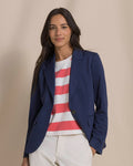 The front view of the Southern Tide Savannah Blazer by Southern Tide - Nautical Blue
