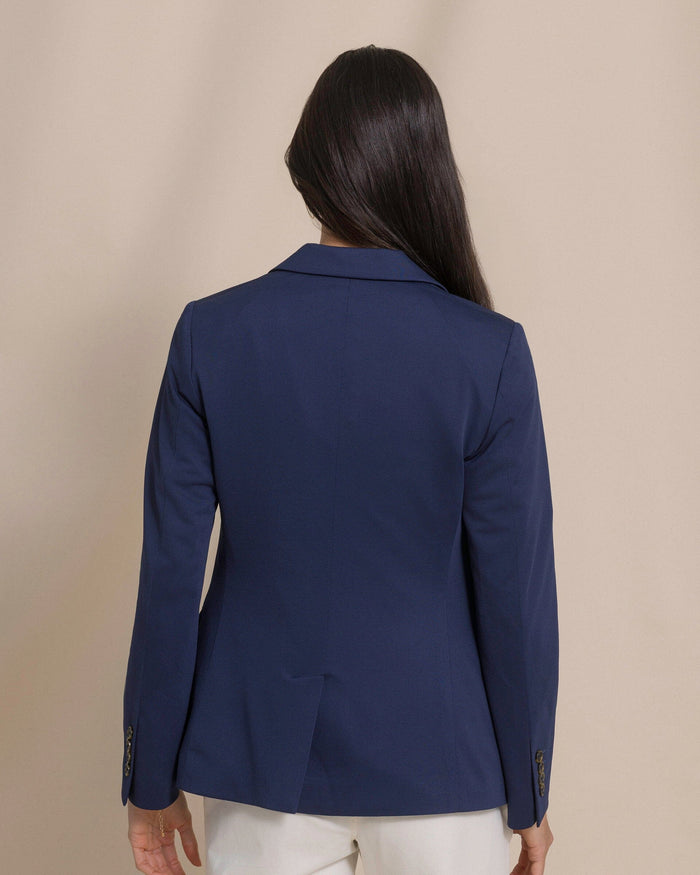 The back view of the Southern Tide Savannah Blazer by Southern Tide - Nautical Blue