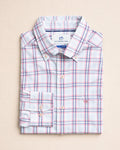 The front view of the Southern Tide Schooner Cove Coastal Breeze® Sport Shirt by Southern Tide - Dewdrop Blue