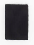 Sciarpa unisex lana, seta e cashmere nero tinta unita - Gallo 1927 - Official Online Shop
