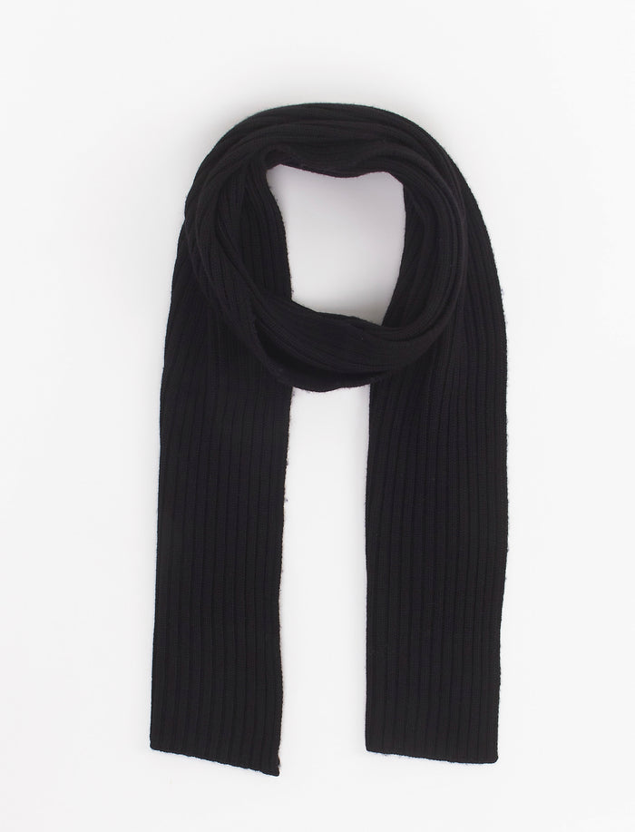 Sciarpa unisex lana, seta e cashmere nero tinta unita - Gallo 1927 - Official Online Shop
