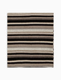 Sciarpa unisex pile nero righe multicolor - Gallo 1927 - Official Online Shop