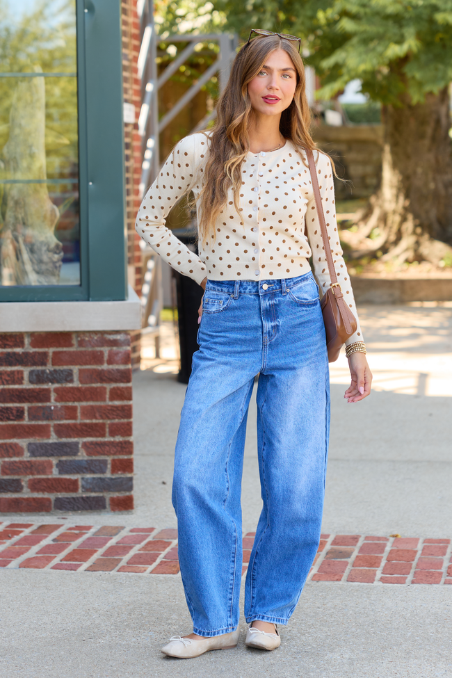 Second Nature Medium Wash Barrel Jeans