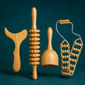 Set De Terapia De Madera Para Drenaje Linfático Y Celulitis