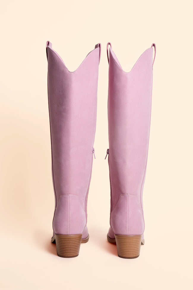 Shania Pink Tall Cowboy Boots