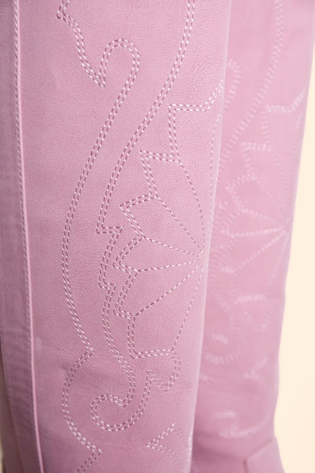 Shania Pink Tall Cowboy Boots