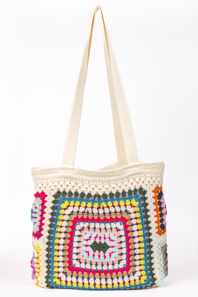 Sharpay Multi Crochet Tote Bag FINAL SALE