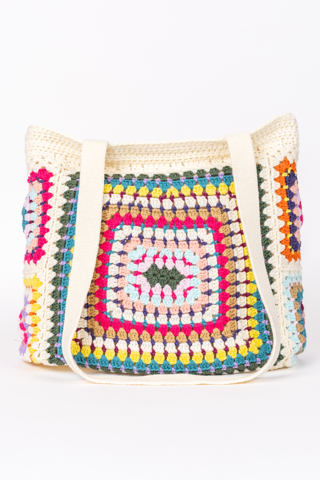 Sharpay Multi Crochet Tote Bag FINAL SALE