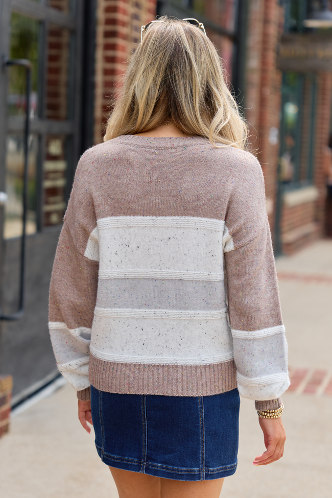 Simply Essential Textured Knit Crew Neck Sweater - Neutral