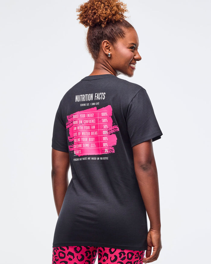 Bold Black # Sizzlin' Crew Neck Tee - Bold Black