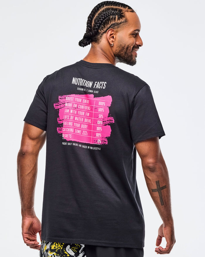 Bold Black # Sizzlin' Crew Neck Tee - Bold Black