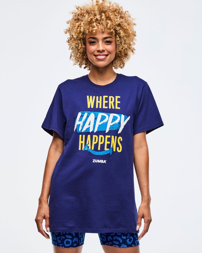 Soft Navy # Sizzlin' Crew Neck Tee - Soft Navy