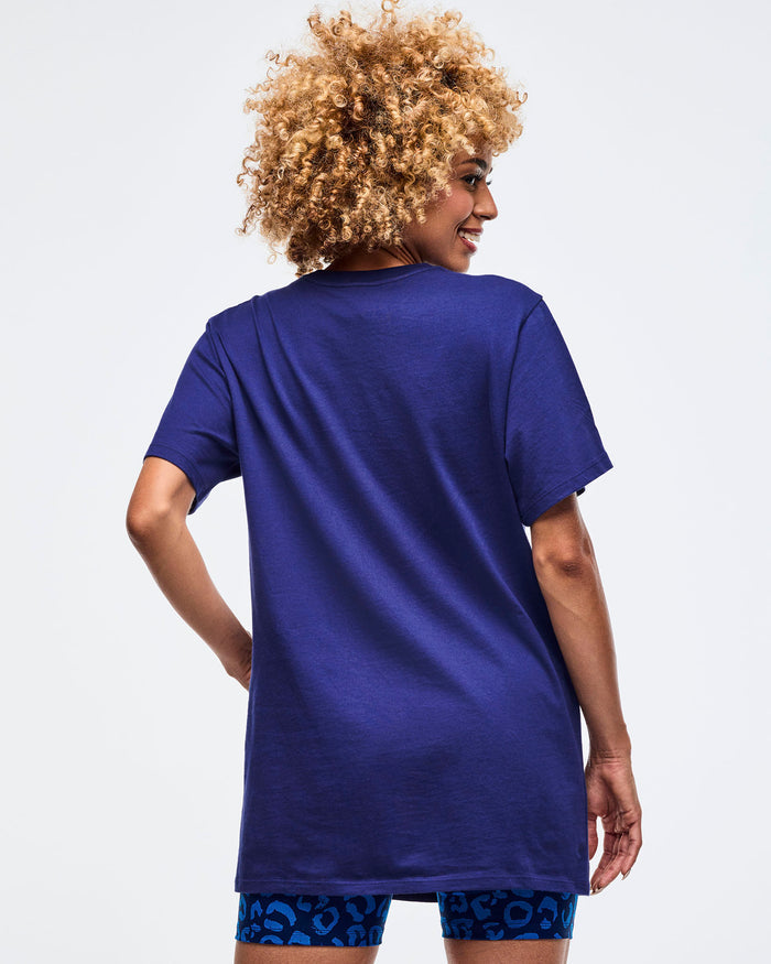 Soft Navy # Sizzlin' Crew Neck Tee - Soft Navy