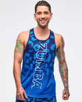 Navy/Blue # Sizzlin' Men's Racerback Muscle Tank
