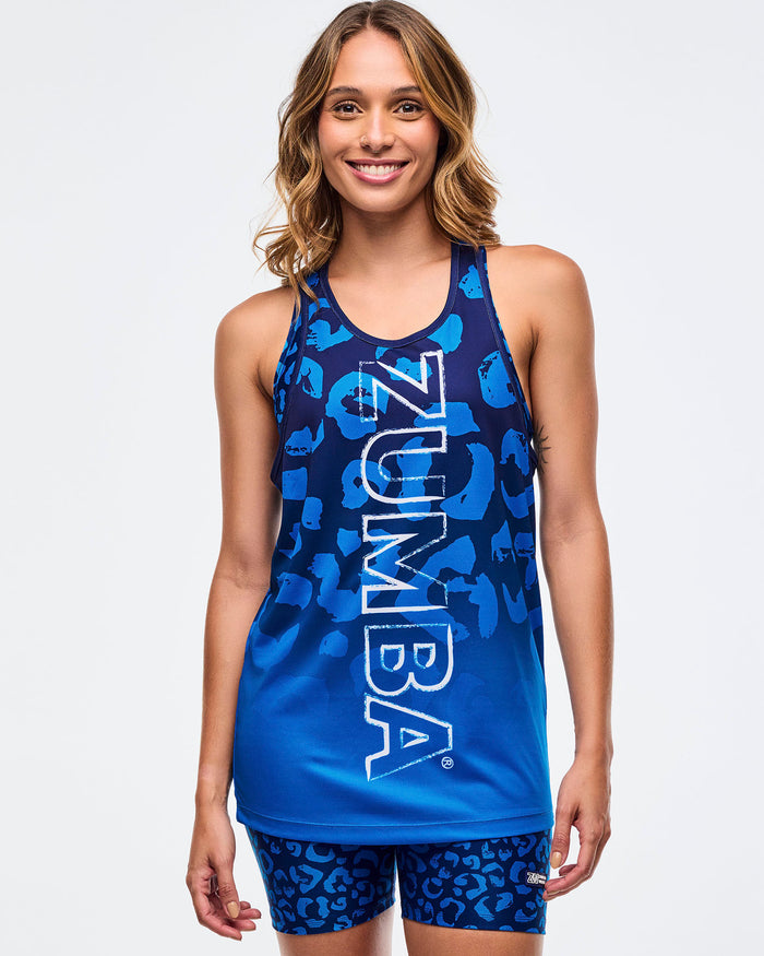 Navy/Blue # Sizzlin' Men's Racerback Muscle Tank