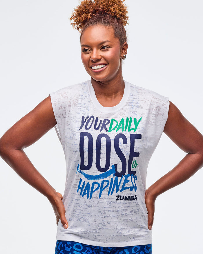 Wear It Out White # Sizzlin' Muscle Tank
