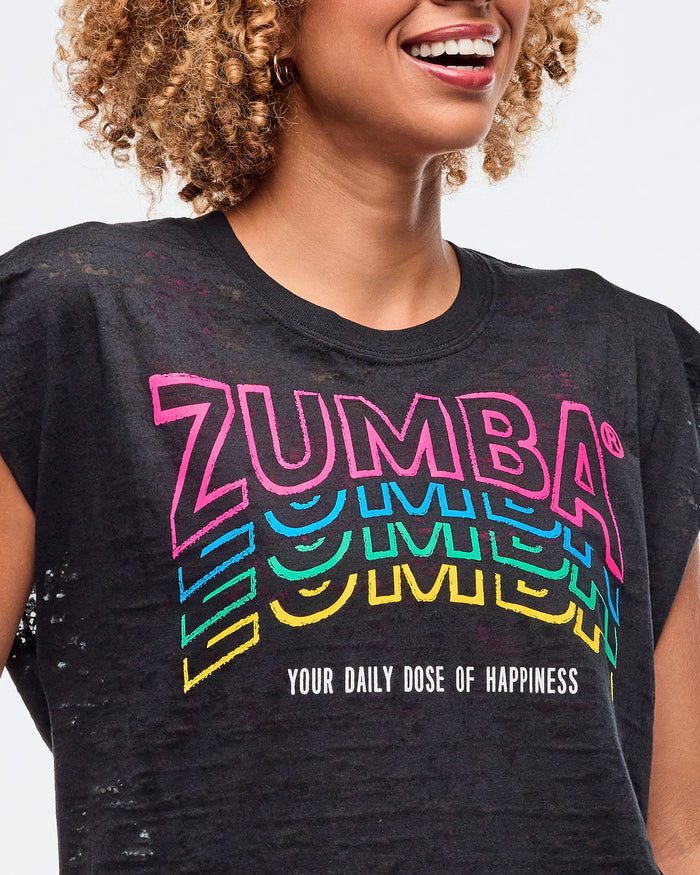 Bold Black # Sizzlin' Muscle Tank