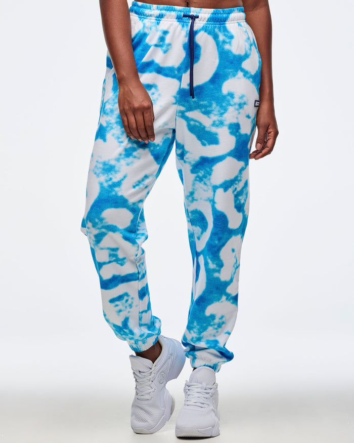 Blue/White # Sizzlin' Slouch Sweatpants