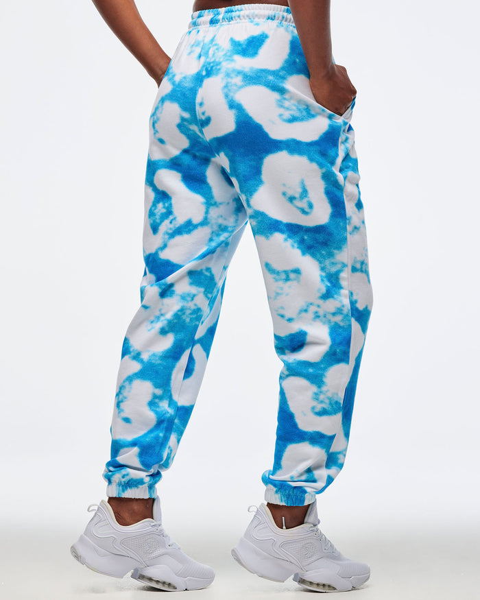 Blue/White # Sizzlin' Slouch Sweatpants