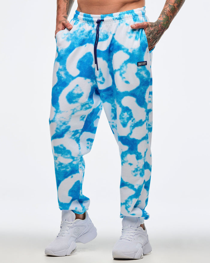 Blue/White # Sizzlin' Slouch Sweatpants