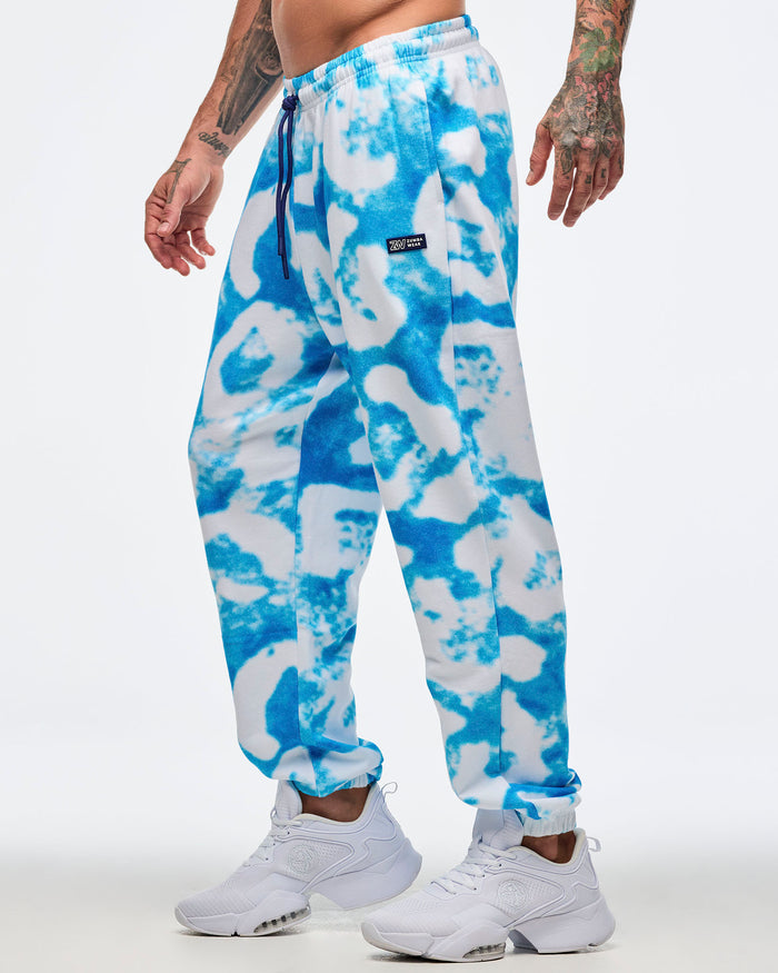 Blue/White # Sizzlin' Slouch Sweatpants