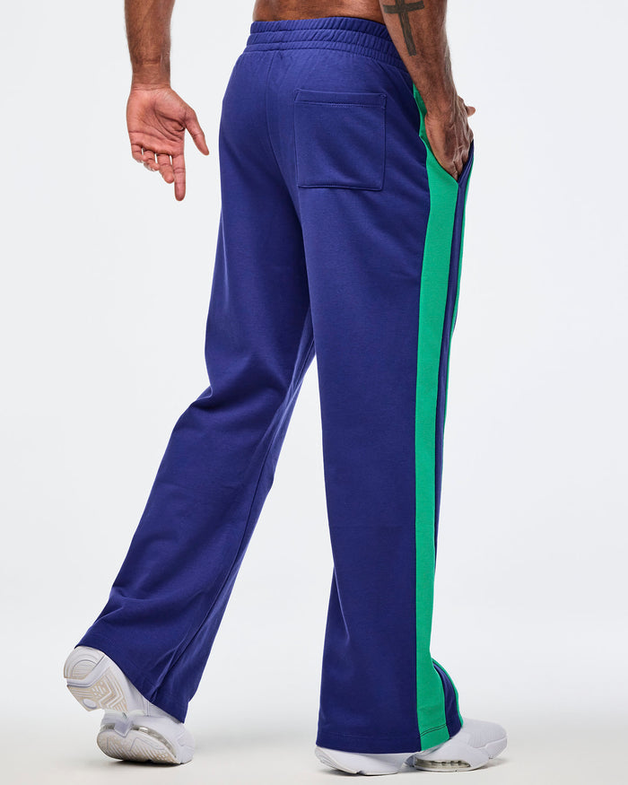Soft Navy # Sizzlin' Wide Leg Sweatpants