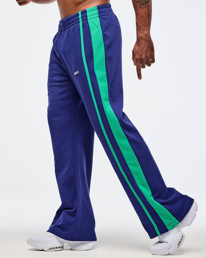Soft Navy # Sizzlin' Wide Leg Sweatpants