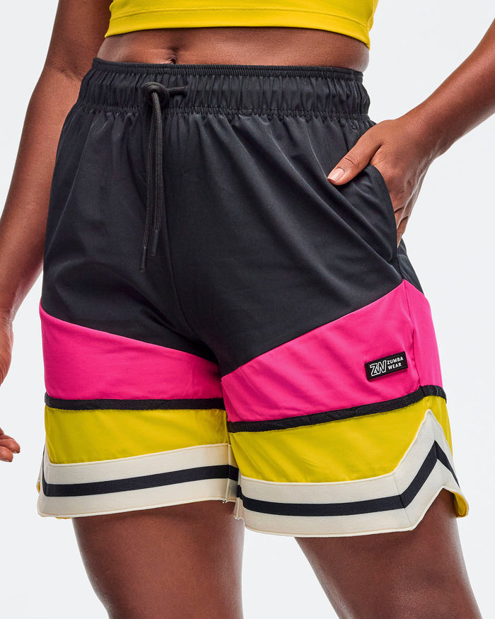 Bold Black # Sizzlin' Woven Shorts