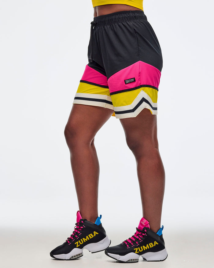 Bold Black # Sizzlin' Woven Shorts