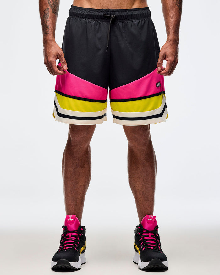 Bold Black # Sizzlin' Woven Shorts