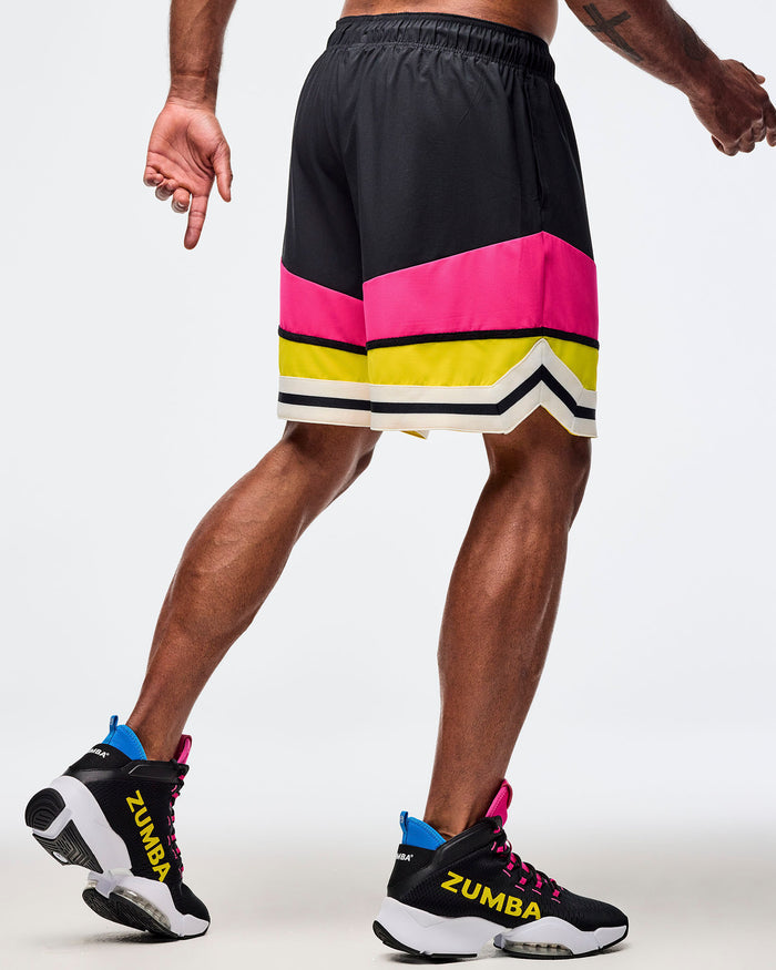 Bold Black # Sizzlin' Woven Shorts