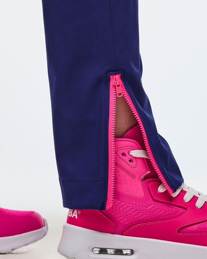 Dark Blue/Green # Sizzlin' Woven Track Pants