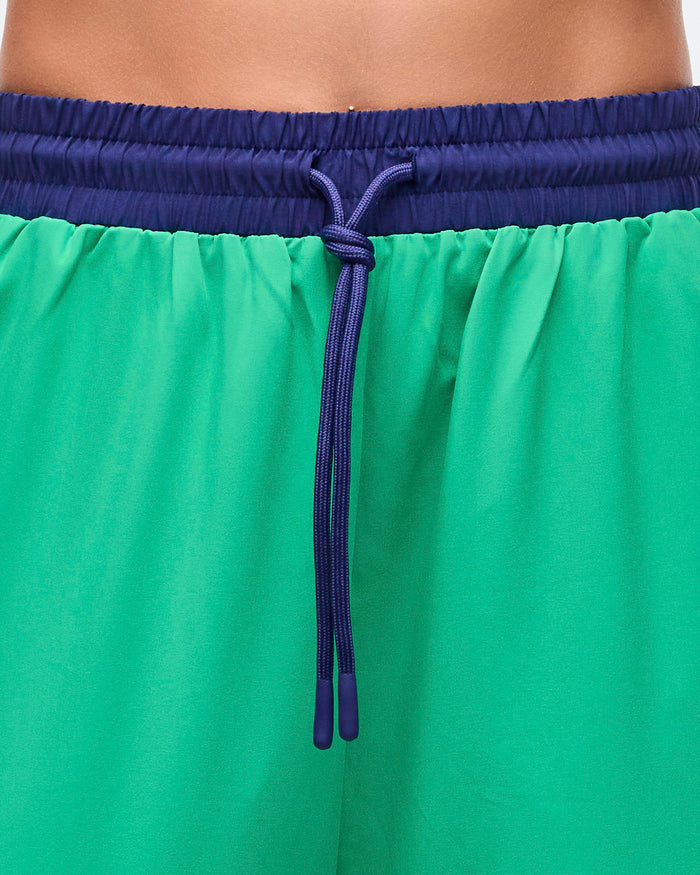 Dark Blue/Green # Sizzlin' Woven Track Pants
